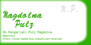 magdolna pulz business card